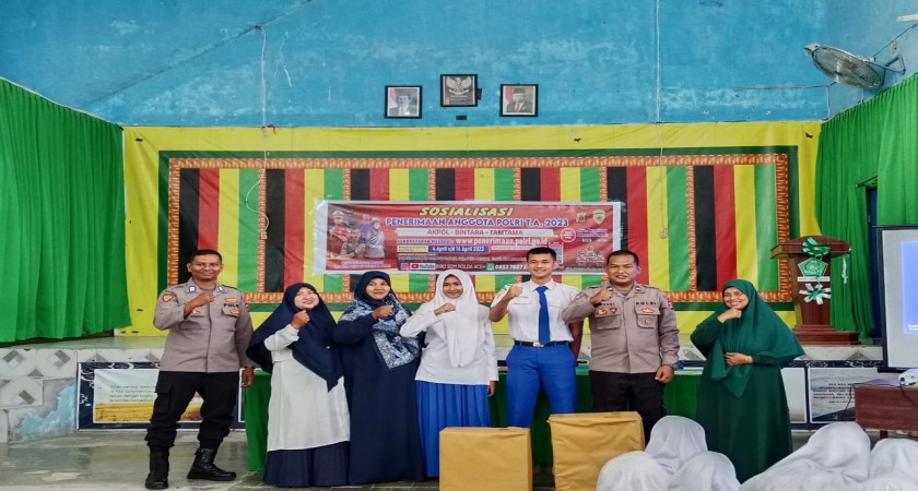Sosialisasi Penerimaan Anggota POLRI oleh POLRES Aceh Barat