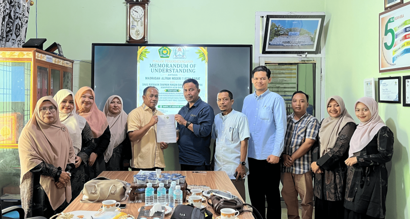 MAN 1 Aceh Barat dan Dinas Pertanian Tanaman Hortikultura Jalin Kerja Sama, Perkuat Edukasi Pertanian dan Lingkungan