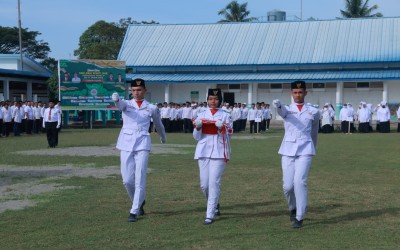 Panitia Upacara Hari Amal Bakti dari Man 1 Aceh Barat.